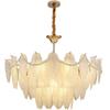 Oeny Feather Glass Bedroom Chandelier