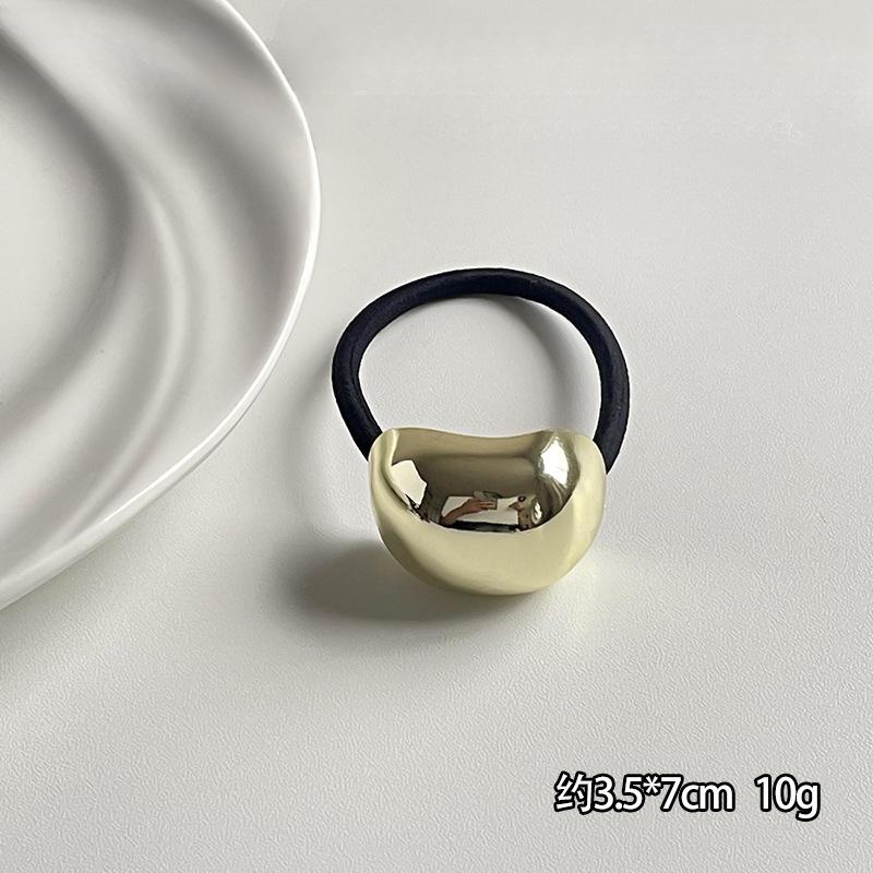 Korean Fashion Metal Irregular Double-Layer Hair Bands Ropes Women Headband Elastic Hairband Ponytail Holder Hair Accessories