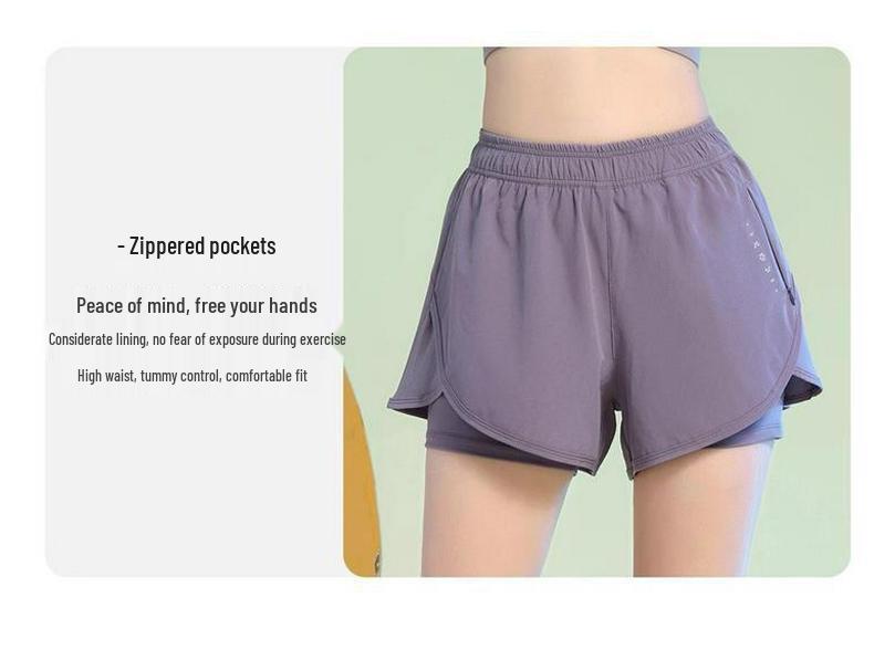 2026 Summer Women's Quick-Dry Sports Set: Loose Fit Yoga & Running Wear with Sweat-Absorbing Short-Sleeve Top