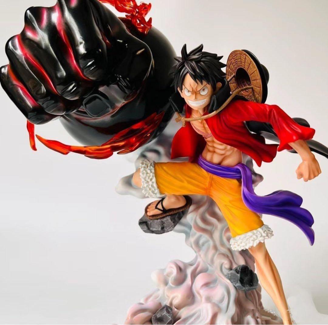 

[USED] One Piece Onijima Luffy Figure 27cm Shipping Included