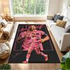 Leo Messi Artwork Area Rug Suitable for Playrooms Hallway Outdoor Dormitory Anti-slip Rug Office Home Decor