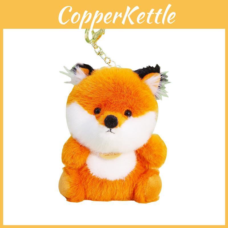 Cute Animal Fox Doll With Polyester Filling For Kids Backpack Accessory