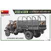 MiniArt 1/35 Scale US Army G7107 1.5t 4x4 Cargo Truck with Metal Cargo and 3 Crew Figures, Plastic Model Kit MA35383