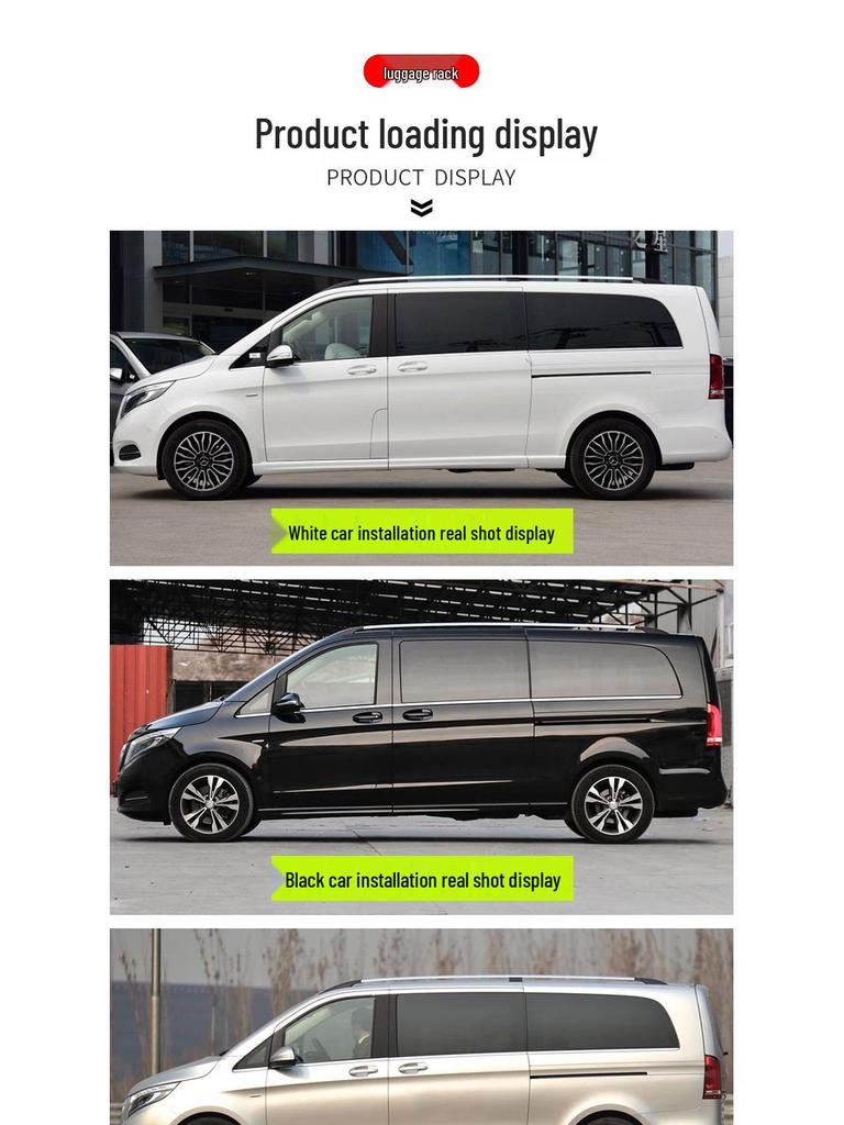 Compatible Roof Rack for Mercedes-Benz Viano/V-Class/Vito V260L - Travel & Modification Accessories