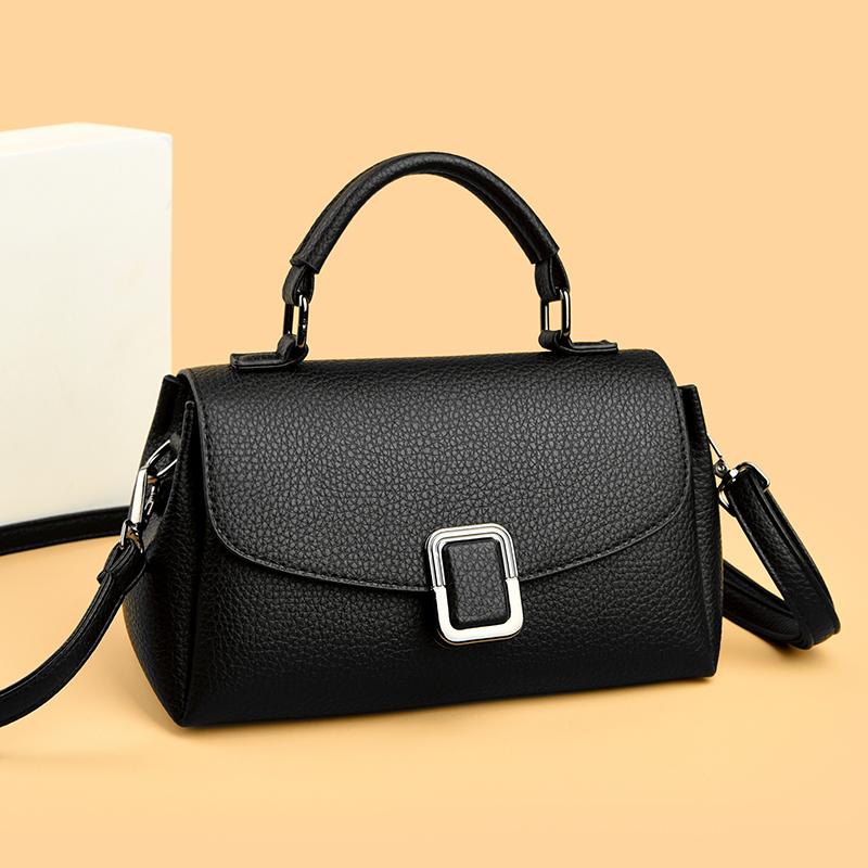 Luxury Large Capacity Multilayer Shoulder Messenger Bag High Quality PU Leather Handbag Women Designer Crossbody Sac Female Tote