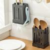 1/2/3PCS Kitchen Utensil Rack Multifunctional Draining Chopstick Holder Wall-Mounted Freestanding Cutlery Storage Plastic Holder