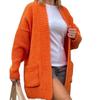 2024 Women's European & American Loose Plus Size Knitted Cardigan Sweater - Slimming Long Sleeve