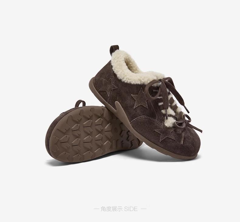 

25 зима новые бархатные туфли для моральной подготовки теплые кеды хлопковые туфли Мао Мао спортивная повседневная женская обувь 40 коричневый