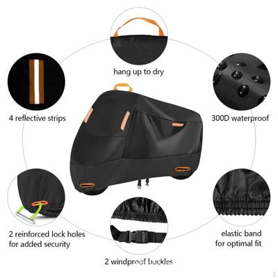 210D Motorcycle Cover Motorbike Rain Dustproof Waterproof Protective Motocross