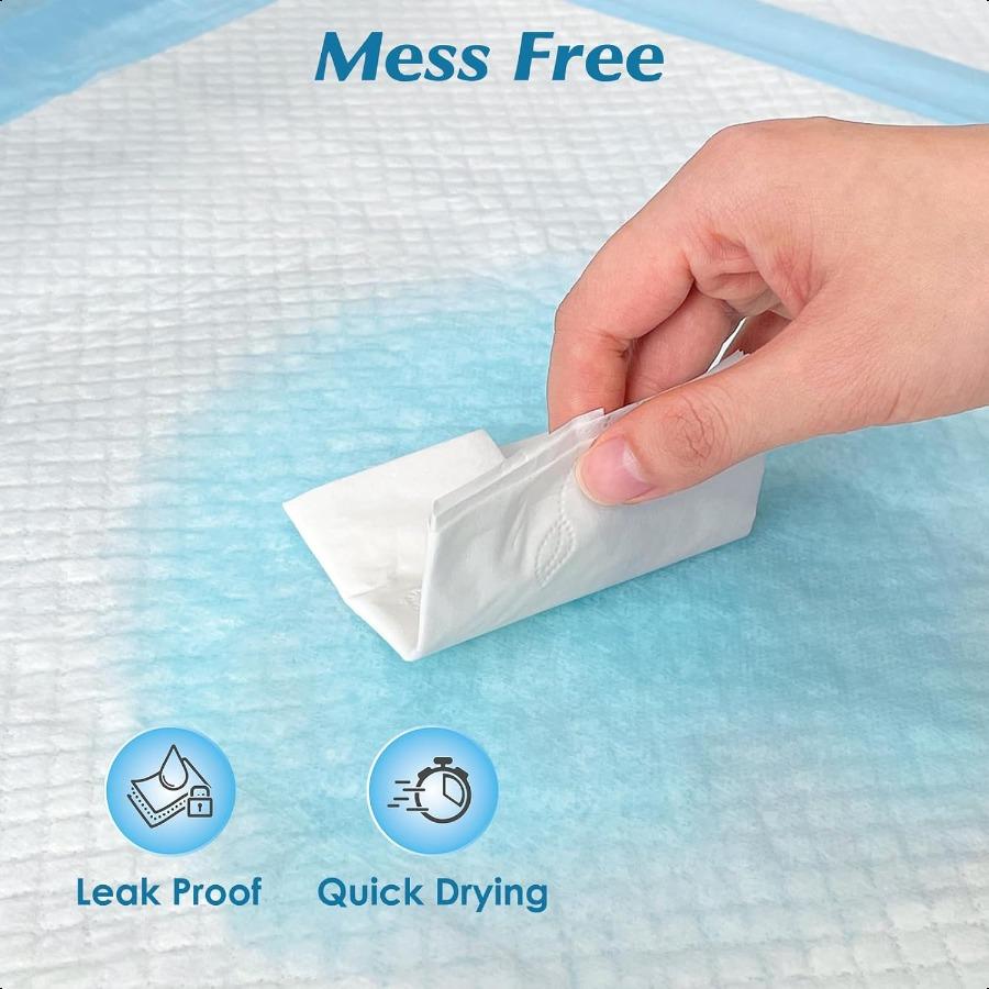 50 Count 36 x 36 er Absorbency  Underpads Leakproof Quick Drying Pads for Baby Puppy Adults Bed Pads Incontinence Dog Pee