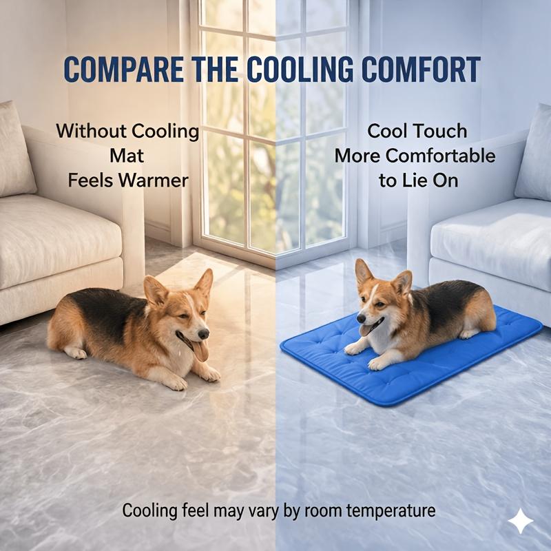Water-filled Gel Pet Cooling Mat, Dog and Cat Ice Mat, Summer Pet Cooling Pad, Refreshing Ice Mat, Pet Cooling Pad, Suitable for Cats, Dogs,