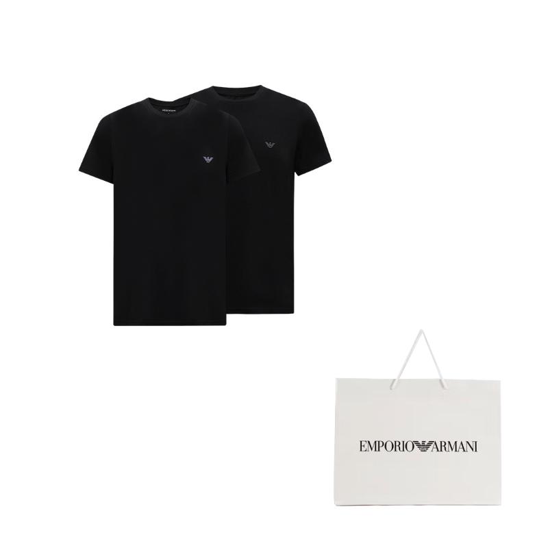 EMPORIO ARMANI SS24 T Shirt Men's 2 Pack 111267-4R720-17020