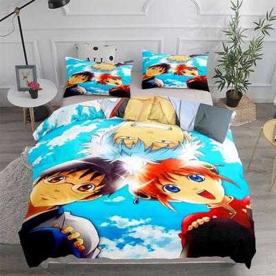 Gintama Anime Nevresim Takımı King Queen Çift Tam İkiz Tek Boy Yatak Takımı_