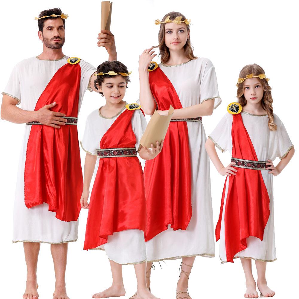 Halloween Roman Egyptian Parent-Child Cosplay Costumes for Masquerade & Role-Playing