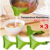 1/2/3 Peças Funil de Cozinha, Escorredor de Silicone Criativo com Clipe para Panelas, Frigideiras e Tigelas, Bico Guia para Líquidos Anti-Derramamento Gadget de Cozinha