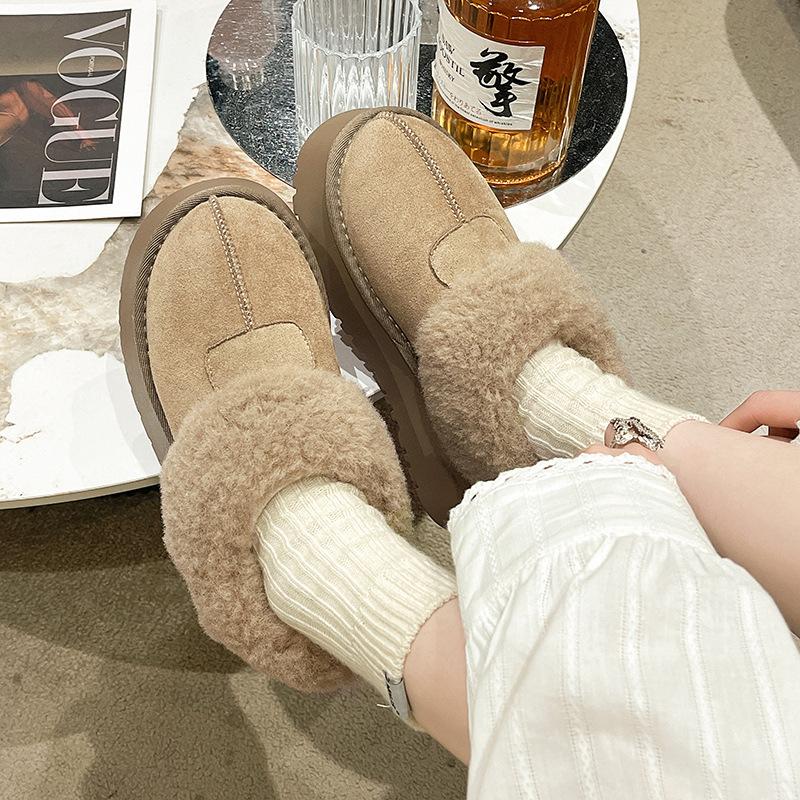 

Женские мультяшные большого размера на мягкой подошве зимние теплые меховые сноубутсы с подкладкой до щиколотки, противоскользящие, для пеших прогулок, повседневные, спортивные, хлопковые ботинки 40