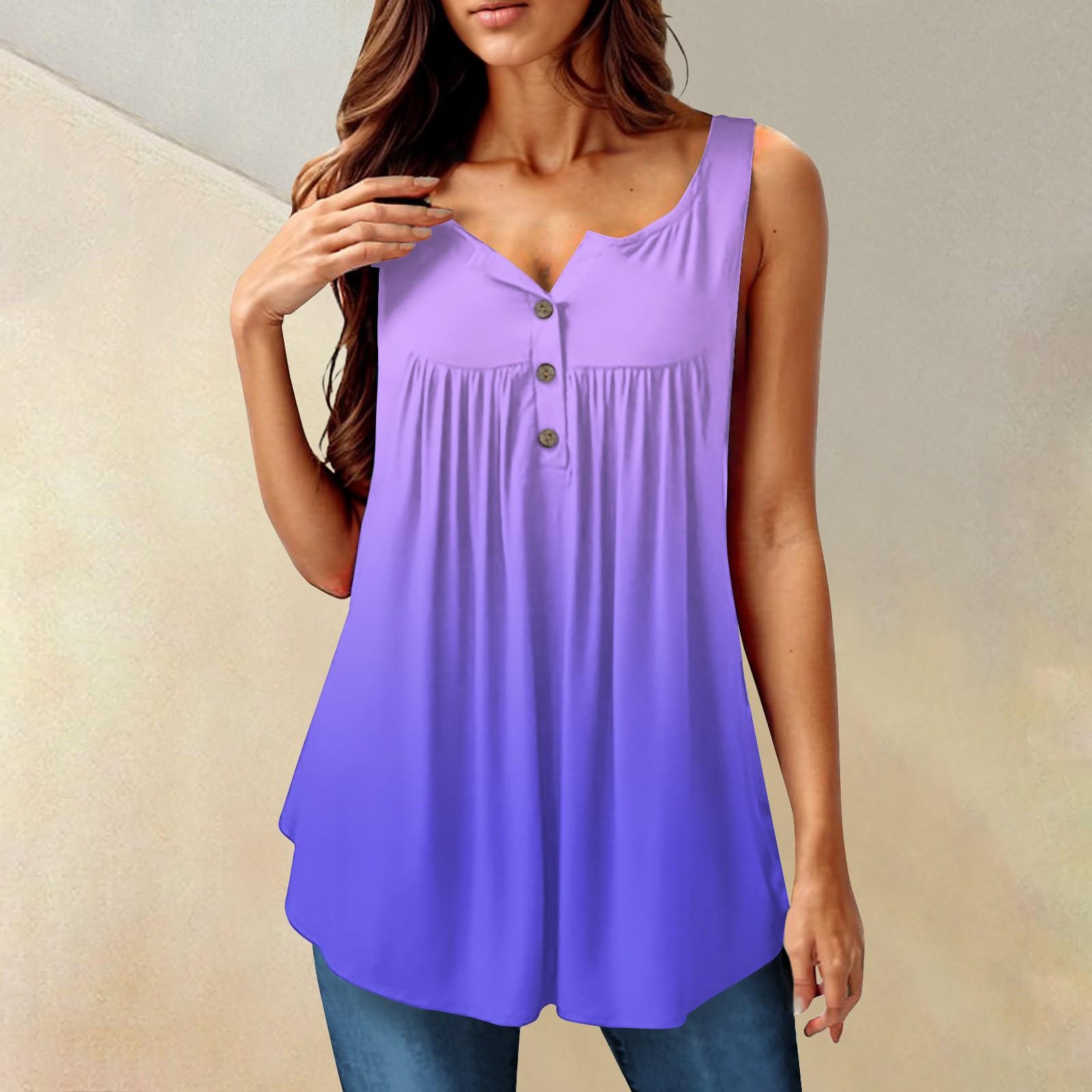 

Женская мода плиссированная безрукавка повседневная футболка жилет топ на пуговицах XXXXXL