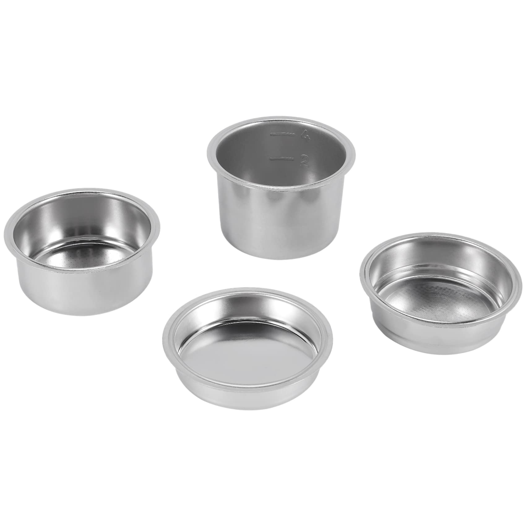 

Haskoss 4-Piece 51mm Replacement Coffee Filter Basket for DeLonghi Espresso Machine Bottomless Portafilter