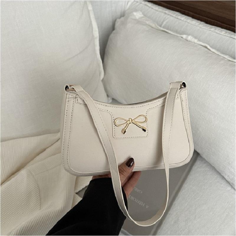Bow Decorati Purse Commuting Ladies Shoulder Bag Pu Leather Handbag Fashiable Fashi Crossbody Bag For Office Special