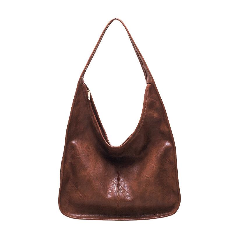 

Высококачественная женская сумка на одно плечо, большая вместимость, прочная женская сумка из искусственной кожи, классическая винтажная текстурированная женская сумка