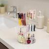 Organizzatore per Trucco Rotante a 360° Rastrelliera Trasparente in Acrilico per Cosmetici, Skincare, Pennelli e Prodotti di Bellezza