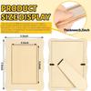A25F-20PCS Wooden Blank Frames DIY Craft Kit Hand Painted Tabletop Display Bulk Wedding Home Decor Accents
