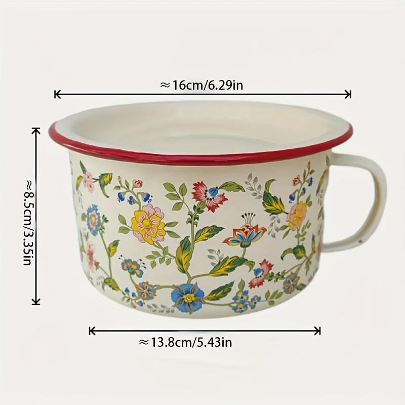Утолщенная Ретро Эмалированная Кружка Эмалированная Миска Стаканчик для Фастфуда Миска для Лапши Производитель Оптом Винтажный Стиль