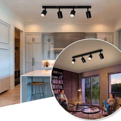 GU10 Ceiling Pendant Lamp Led Spot Lighting for Living Room Decor Kitchen Adjustable Angle Chandelier LED Track Ceiling Light