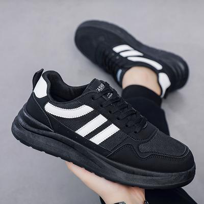 Hochwertige Herren-Vulkanisierte Sneaker Leder Freizeitschuhe Atmungsaktives Mesh Herren Tennisschuhe Männlicher Flacher Schuh Zapatillas Hombre