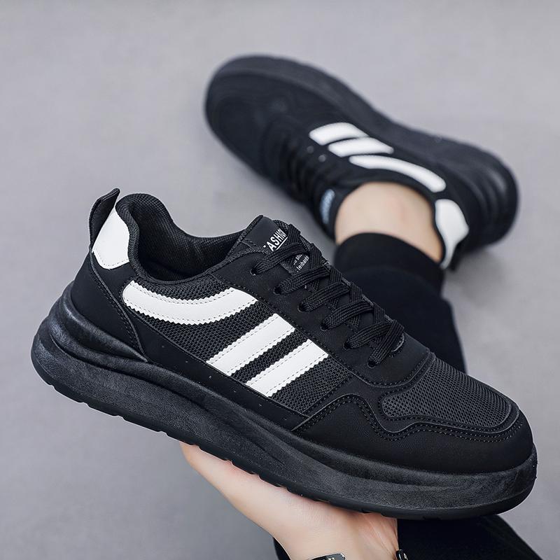 Menns Fritidsmote Fire Sesonger Studenter Komfortable Joggesko Gutter Trendy Myk Såle Pustende Sko