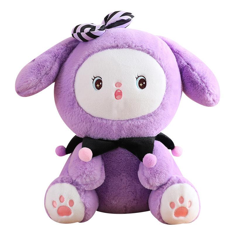 Purple Little Rabbit Doll White Rabbit Plush Toy Large Rabbit Rabbit Doll Boy and Girl Sleeping Pillow