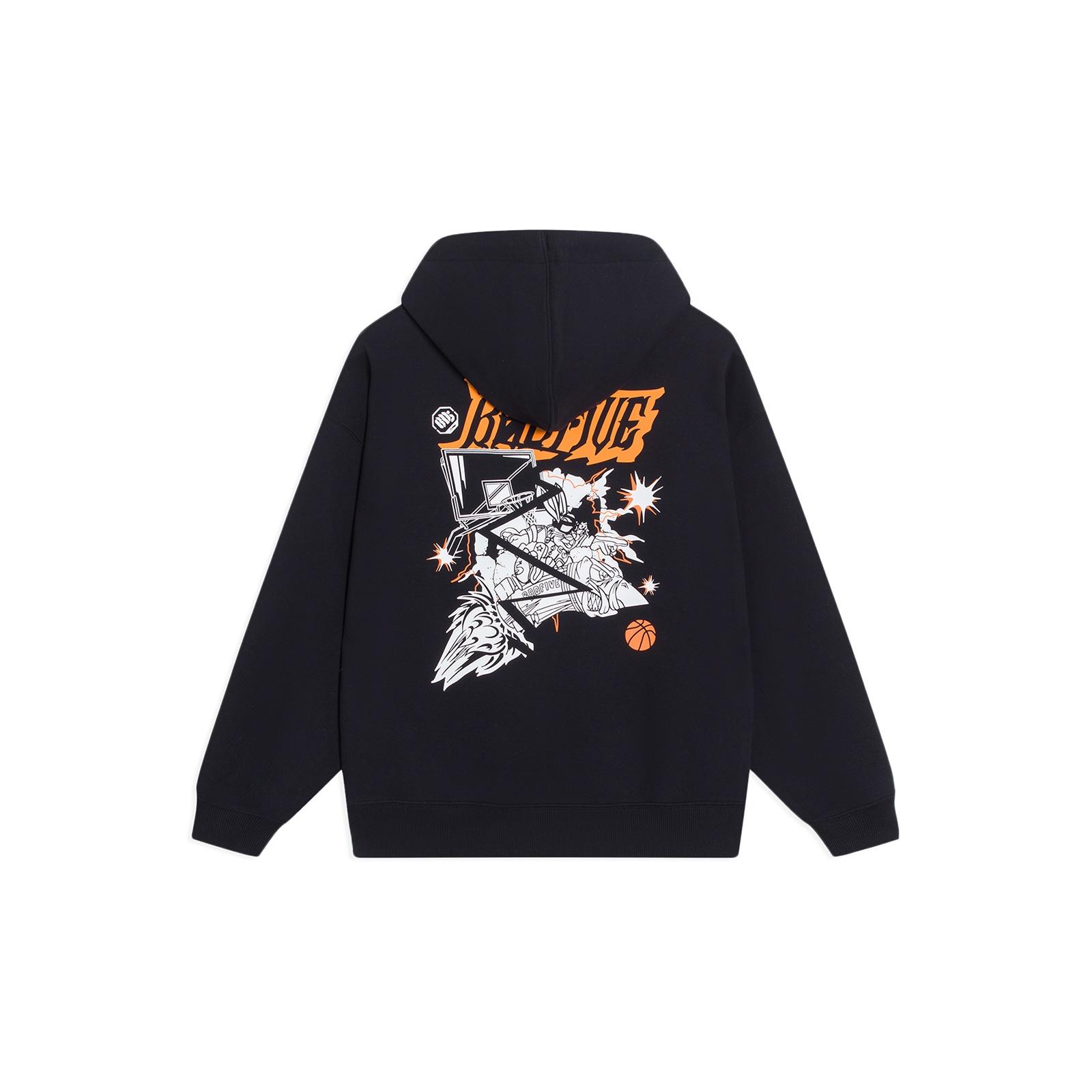 Li-Ning x BADFIVE Sports Style Hoodie  Black White  Unisex AWDT089-4 L
