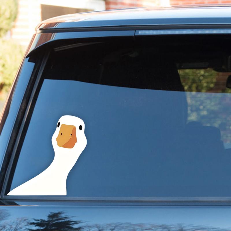 DS97# Weatherproof Vinyl Duck Decal - Add Charm to Your Car or Truck with Our Easy-to-Apply, Adorable Window Sticker