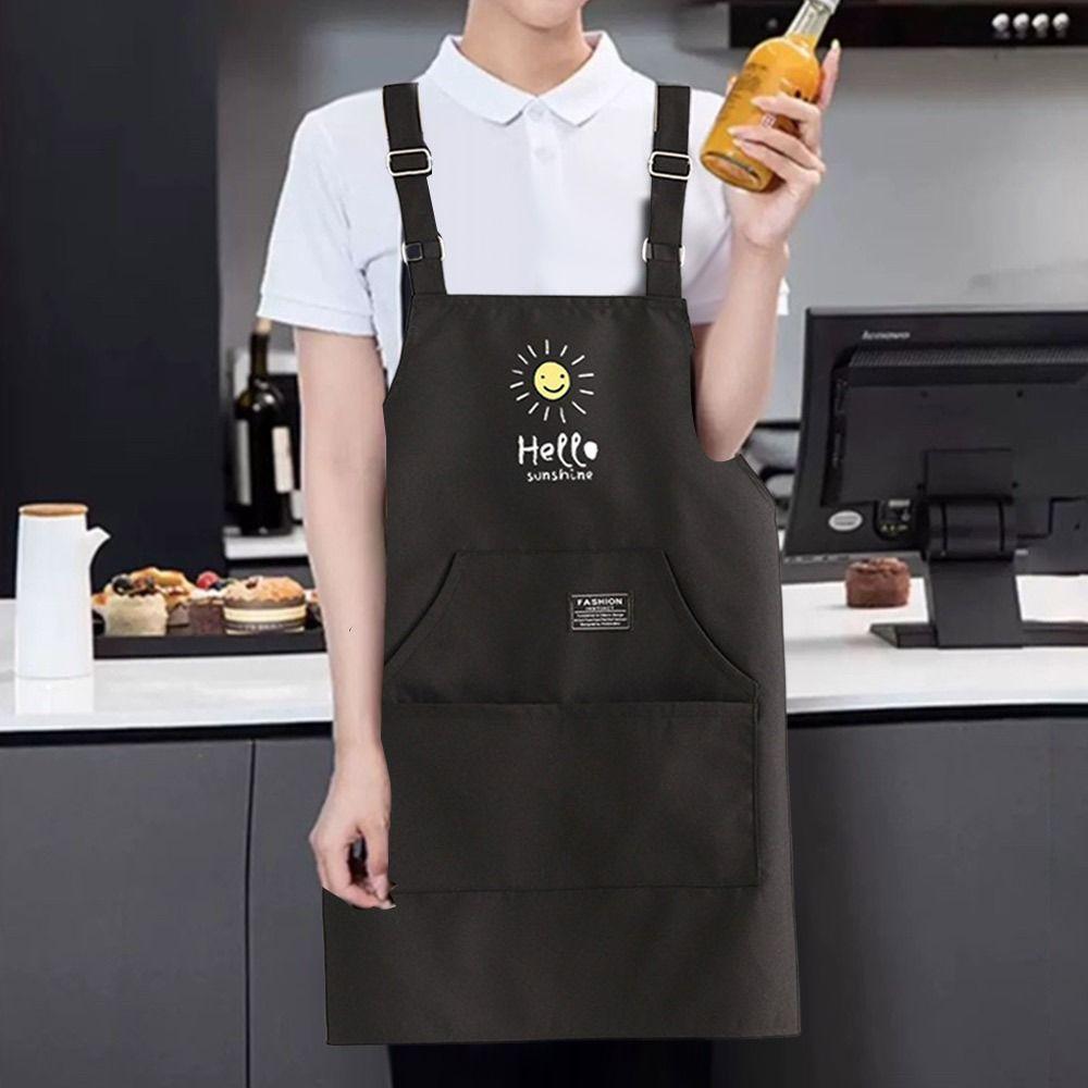 Tablier de chef sans manches en toile, bavoirs de cuisine et de pâtisserie polyvalents pour cuisiniers et serveurs