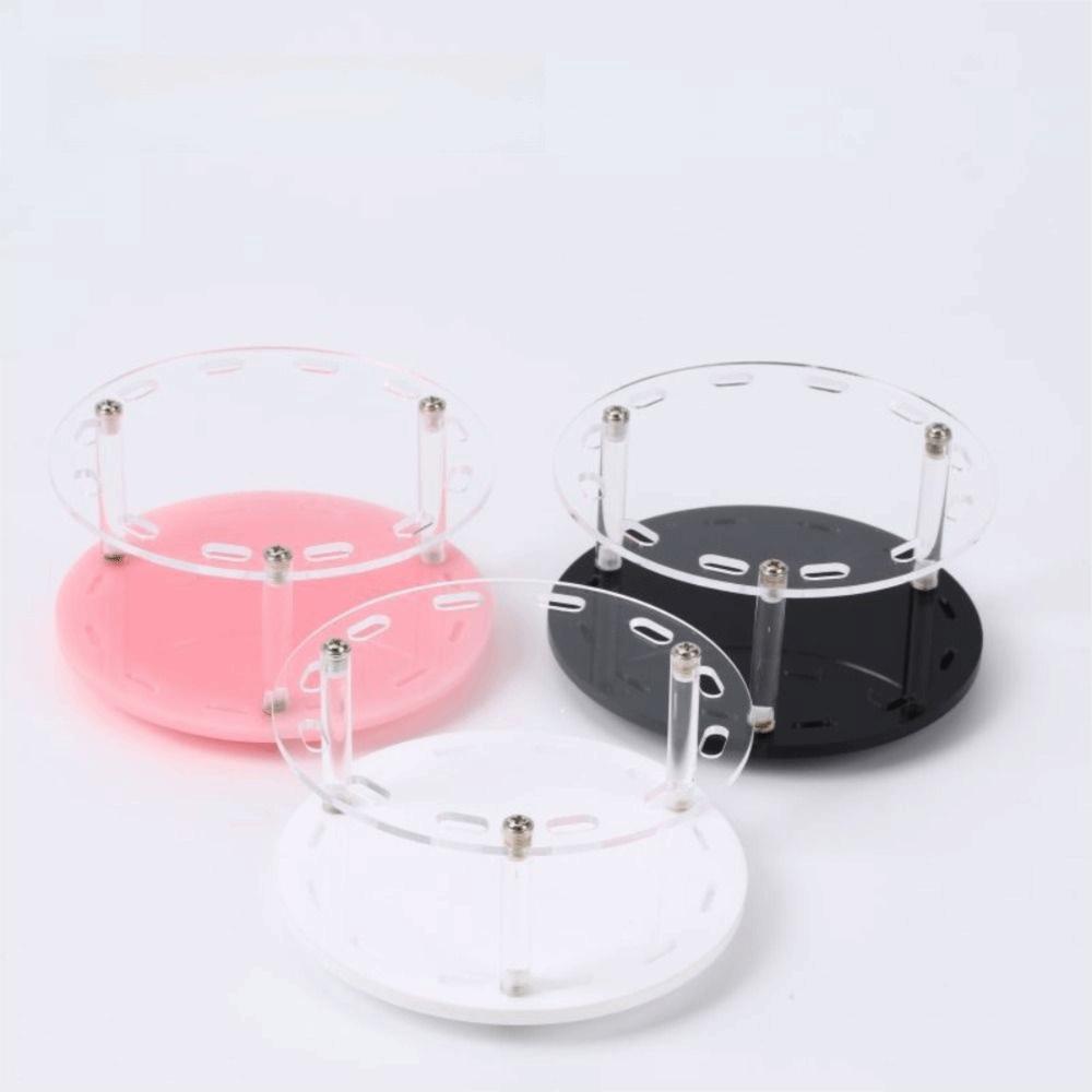 360° Rotate Lash Tweezers Stand Acrylic Material Tweezer Storage Box Professional Makeup