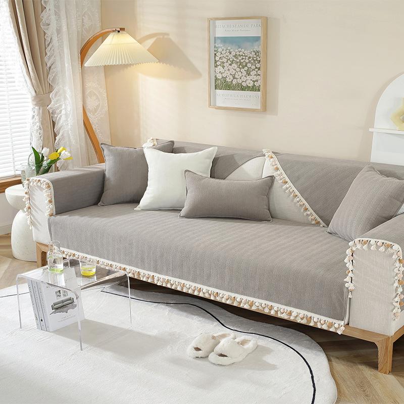 Chenille Sofa Cushion Four Seasons Universal Simple Modern Non-Slip Living Room Leather Sofa Cover Cover Cloth Cushion