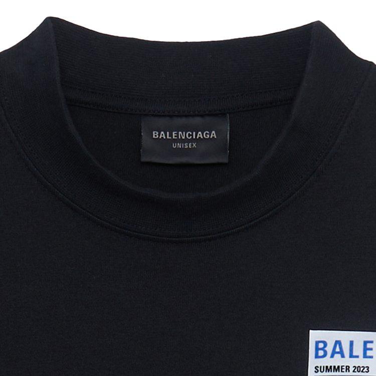Balenciaga SS23 T Shirt Regular Fit Men's Black 739784TOVD71055