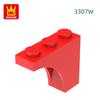 Non-Toxic 78Pcs/Lot 3307W Half Arch Building Block Moc Accessories Compatible With Bricks Diy Children Toys Construction Gift Box