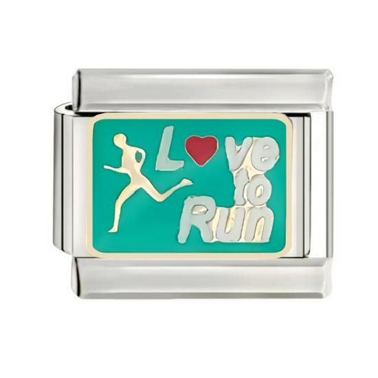 Gold-Plated Titanium Enamel Cross Bracelet - Italian DIY Charm for Little Girls
