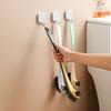 Long Handle Cleaning Brush Soft Hair Curved Brush Handle Double Head Toilet Brush  Bathroom