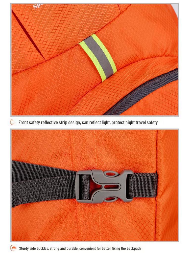 Lättvikts Vikbar Stor Kapacitet Unisex Utomhus Rese- & Sportryggsäck