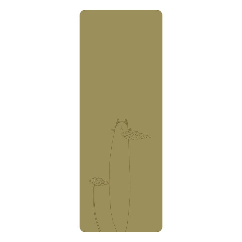 Non-slip, Sweat-absorbing, Personality Cartoon Yoga Mat - Natural Rubber, Widened & Long for Fitness and Plank Support