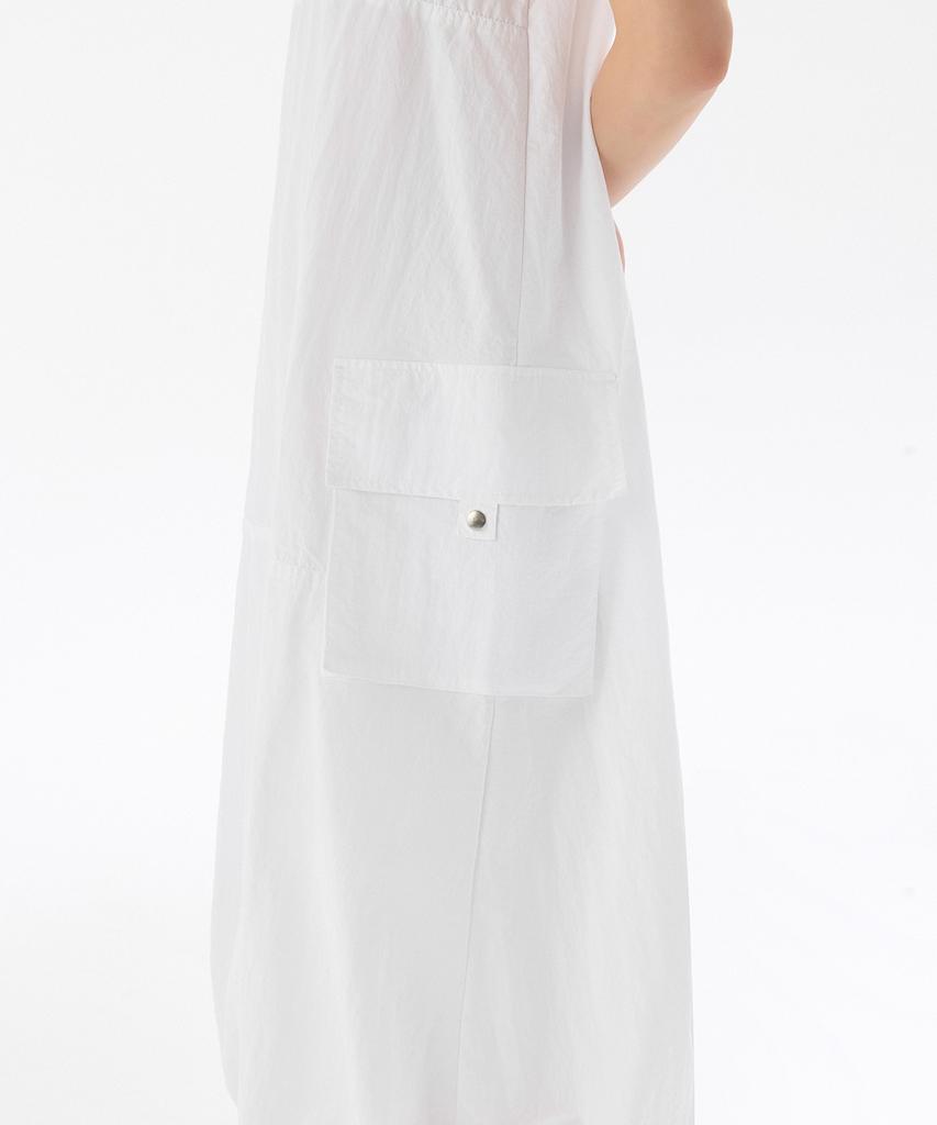 Musinsa Standard Woman Women'S Nylon Parachute Cargo Dress [White]