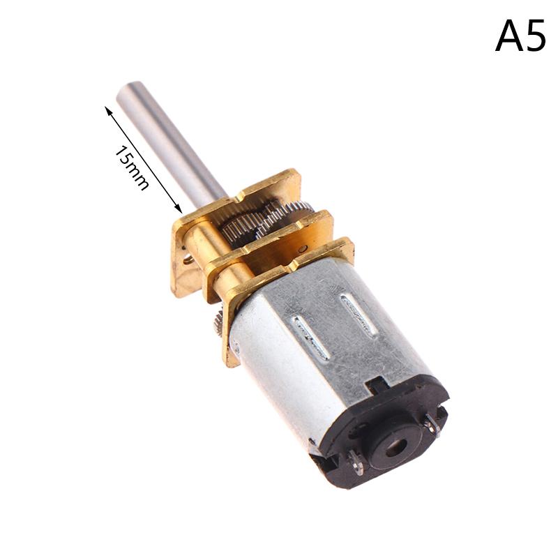 Dc 3V-12V N20 Mini Micro Metal Gear Motor With Gearwheel Dc Motors 60Rpm Slow Speed Full Metal Gearbox Reducer Toy