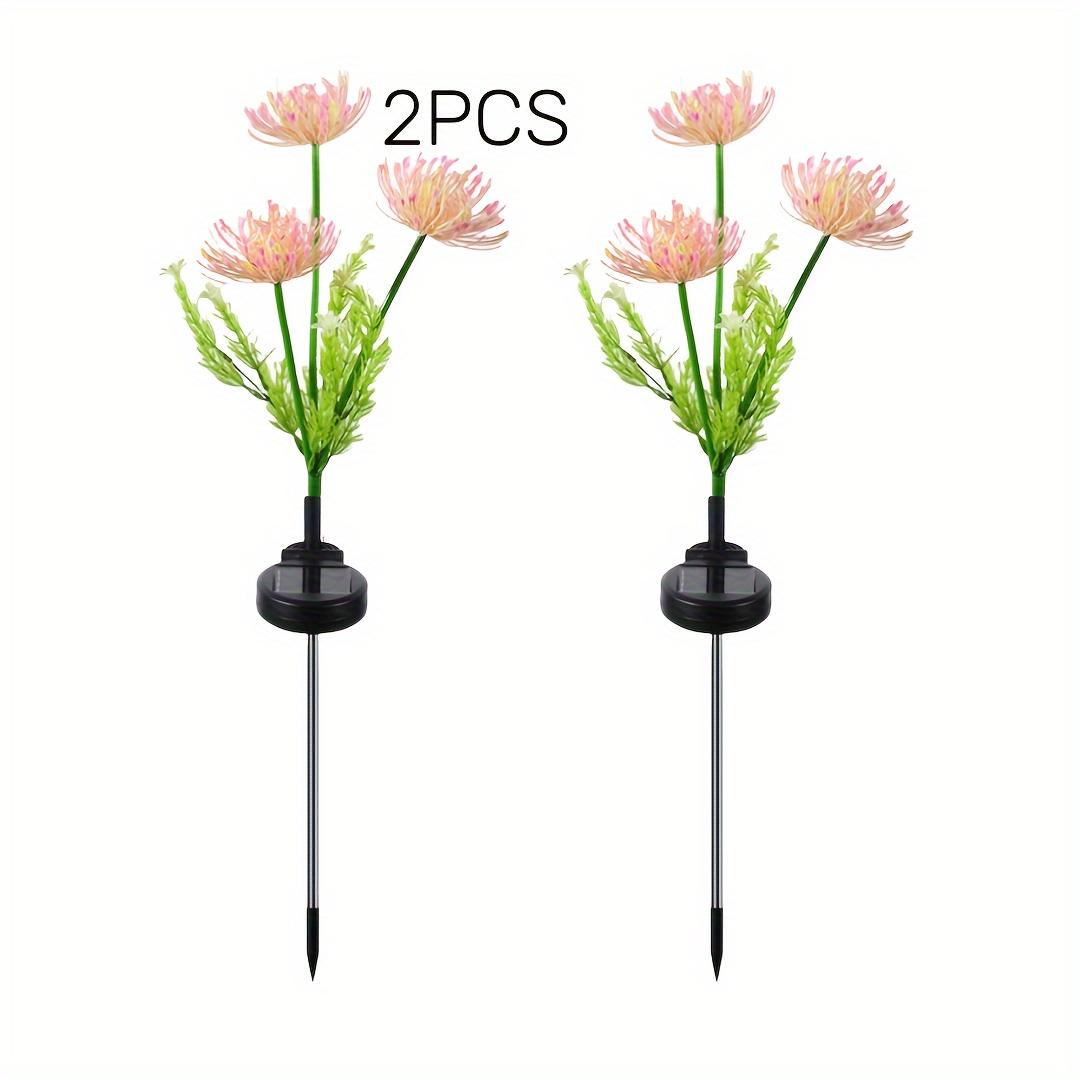 

Solar Garden Lights, Solar Flowers Lights with Glowing Flowers & Stems, Solar Panel, Solar Lights Outdoor for Garden Decoration Pink