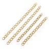 50pcs 4x3mm 5/7cm Stainless steel Gold Bulk Necklace Extension Chain Tail Extender Bracelet Chains For Jewelry Making Findings