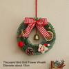 Christmas Decoration Ins Style 15cm Mini Christmas Novelson Wreath Hanging Decoration Home Window Display