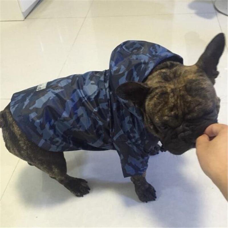 Chubasquero para perros grandes de camuflaje para mascotas, ropa