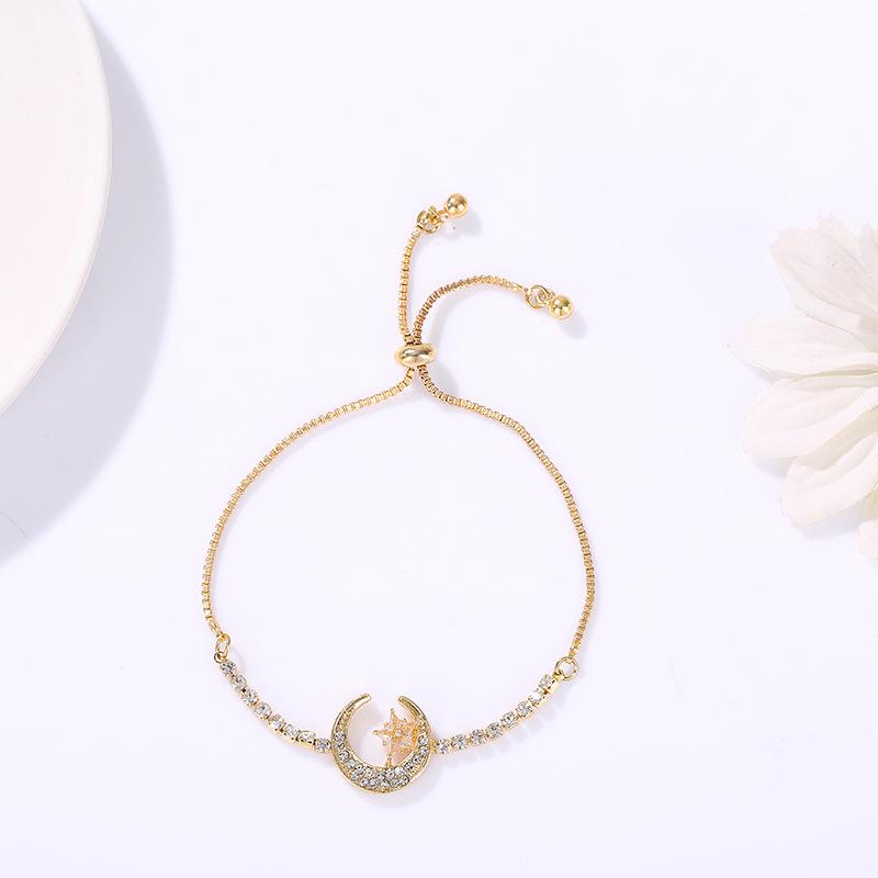 Korean Style Zircon Flower Bracelet for Women - Trendy, Simple, Personalized Design