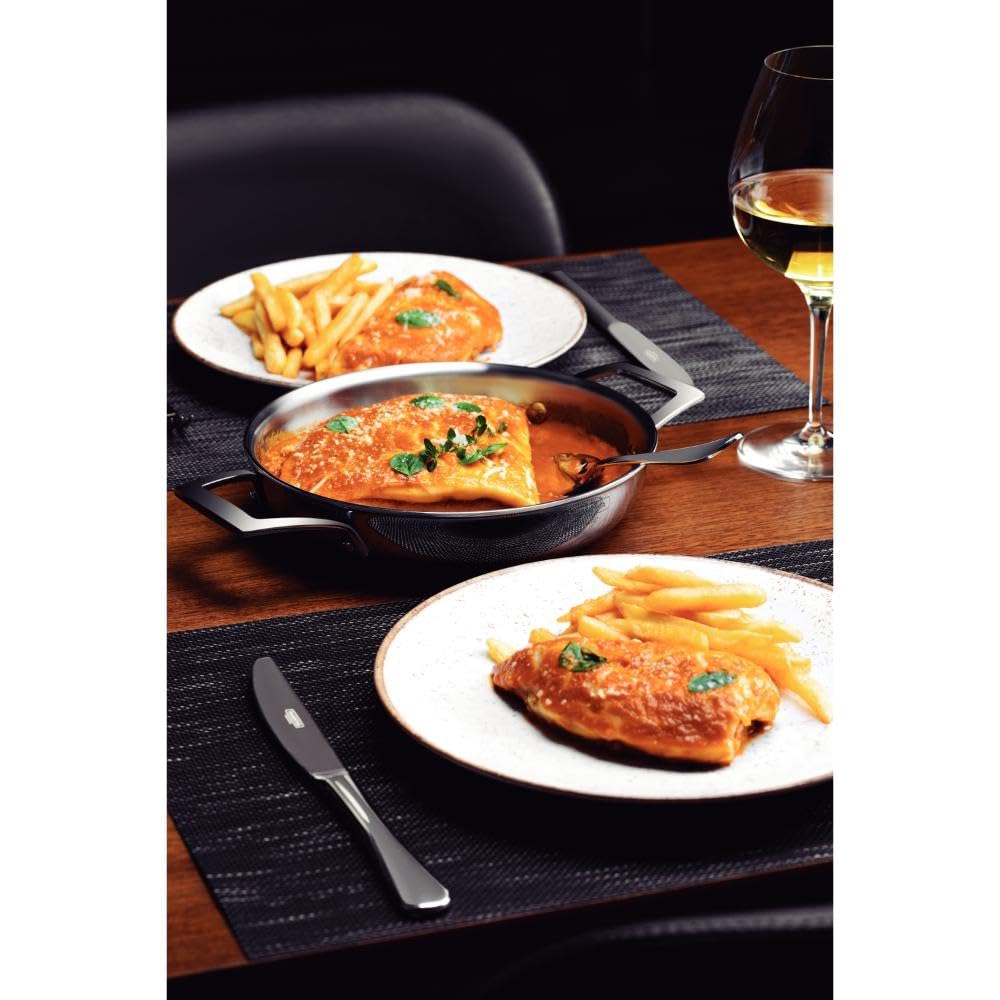 Tramontina Grano pánev s oběma rukama, 20 cm, nerezová ocel, všechny tři vrstvy, plynová trouba, vhodná do myčky, odolná, krásný design, dárek, vyrobeno v Brazílii